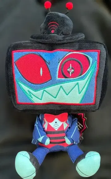 해즈빈 호텔에 오신 것을 환영합니다 앉은 봉제 인형 복스 라운드 원