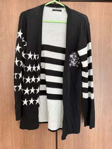 스터드마핀 별 패턴 스트라이프 가디건 M