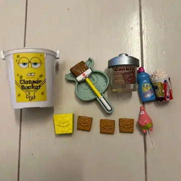 레어 아이템!! 스펀지밥 아메리칸 컬렉션 미니어처 세트