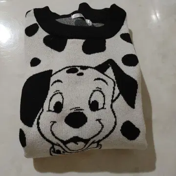 새상품급! 디즈니 달마시안 니트 스웨터 긴팔 101마리 강아지