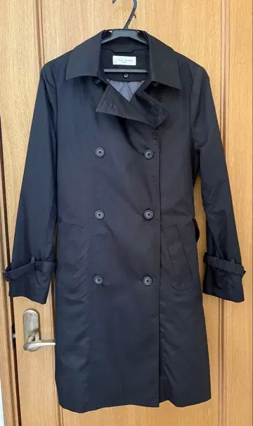 [ LES MUES ] 레미유 더블 트렌치코트 라이너 포함 블랙 M