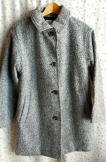 Honeys 그레이 트위드풍 롱 코트 새상품