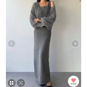 Louere 니트 원피스 그레이