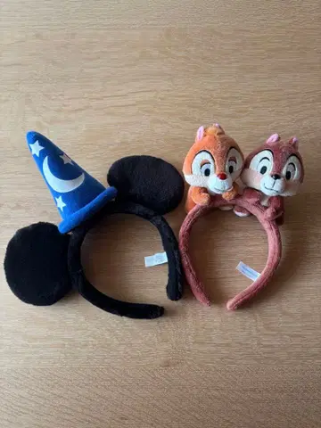 디즈니 머리띠 미키 칩과 데일 세트 판매