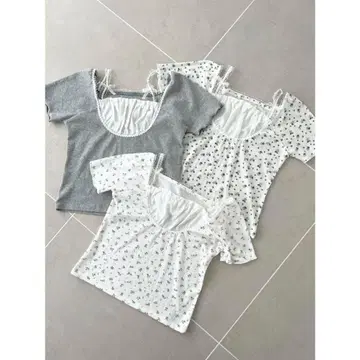 majestic legon 프론트 개더 프릴 T셔츠