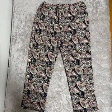 Cheers 페이즐리 무늬 캐주얼 팬츠