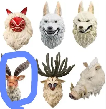 지브리 모노노케들의 페이스 마그넷 모노노케 히메 전 6종 [야크루]