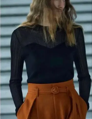 실키 니트 콤비 상의 ( uncrave WHITE )