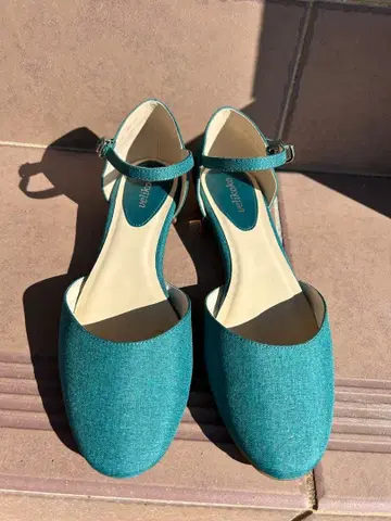 velikoko 터콰이즈 스트랩 펌프스 24 사이즈