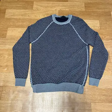 EMPORIO ARMANI 네이비 그레이 스웨터 XL