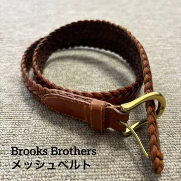 Brooks Brothers 가죽 메쉬 벨트 saddier's