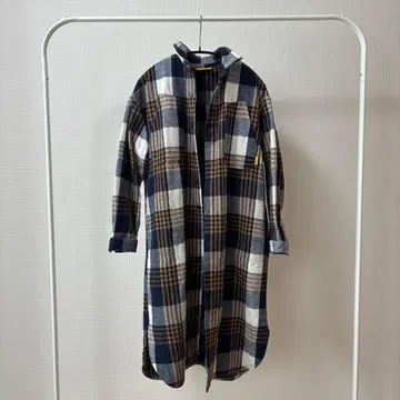 GRIP SWANY 체크 무늬 롱 셔츠