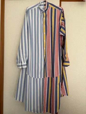 BONUM 리메이크 원피스 랄프 로렌 스트라이프 긴팔 셔츠