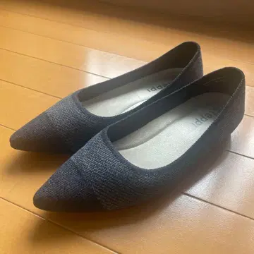stepping 스테피 니트 소재 스틸레토 플랫슈즈