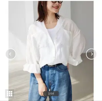 택 포함 새상품 슬로브 이에나 더블 포켓 스키퍼 셔츠 블라우스