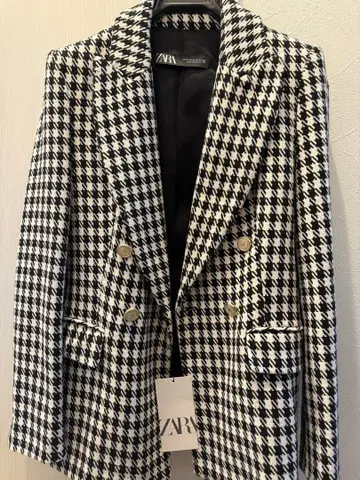 ZARA 새상품 하운드투스 패턴 자켓