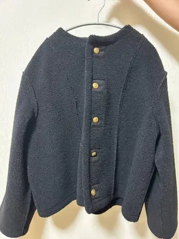 블랙 플리스 자켓 보아 자켓