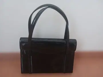 하마노 블랙 포멀 백 에나멜