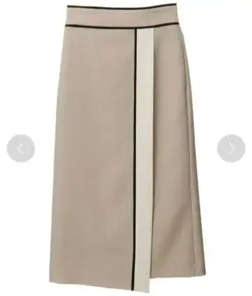 [ 미사용 새상품 ] Tiara 컬러 블록 랩 스타일 타이트 스커트