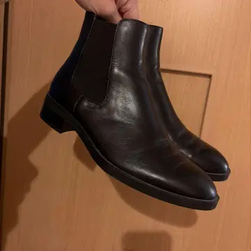 사이드 고어 부츠 블랙 가죽 ZARA 37