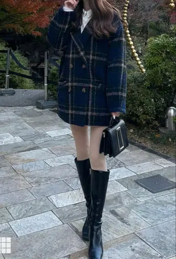 트위드 숏코트 GRL