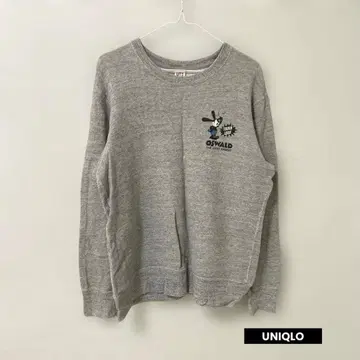 UNIQLO UT 유니클로 Disney 콜라보 OSWALD 맨투맨 그레이