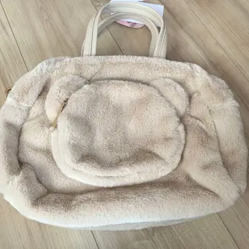 아오키 미사코 시마무라 곰 숄더백 핸드백 2Way 베이지