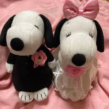 스누피 봉제 인형 웨딩