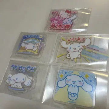 시나모롤 마이멜로디 한교동 키티 아크릴 스탠드 키링 일괄