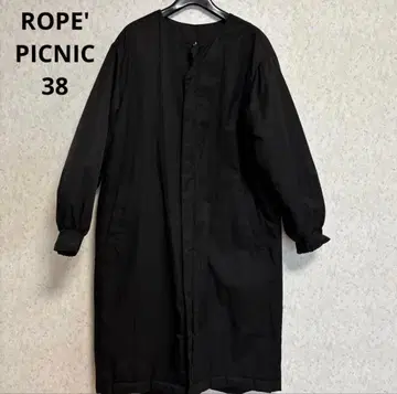 ROPE PICNIC 블랙 퀼팅 코트 리버서블