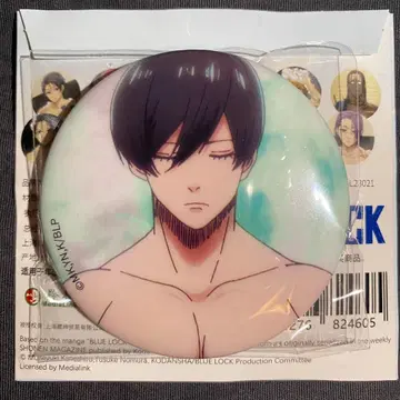 블루 록 목욕탕 물방울 캔뱃지 팝업 한정판 이토시 린 A