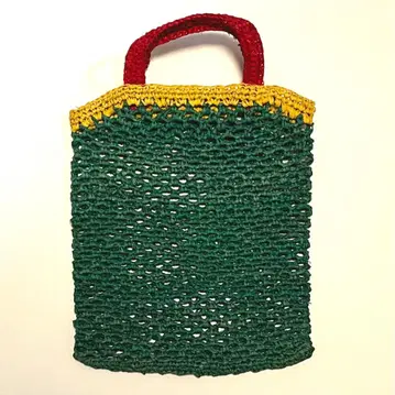 [미사용 새상품] 마다가스카르 라피아백 미니 토트