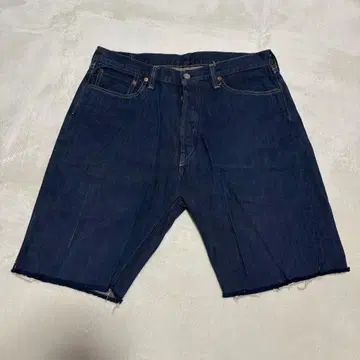 y112318 FULLCOUNT 숏팬츠 하프 팬츠 데님 데미지