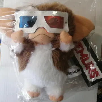 새상품 그렘린 기즈모 3D 안경 볼체인 봉제 인형 마스코트