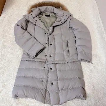 모르간옴 그레이 후드 부착 다운 자켓 2WAY