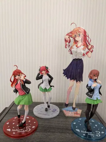 5등분의 신부 피규어 미쿠 니노 고토 빅 아크릴 스탠드 (상자 없음)