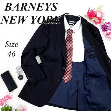 바니스뉴욕 네이비 테일러드 자켓 스트라이프 46 3B