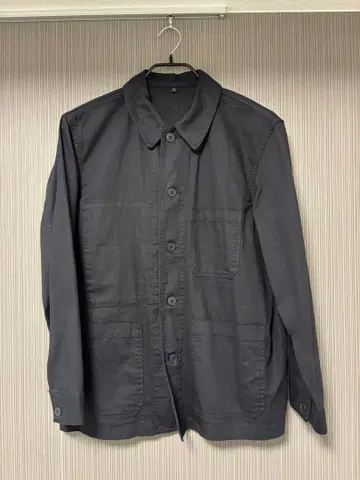 무인 카포크 혼방 데님 자켓 블랙 M 사이즈