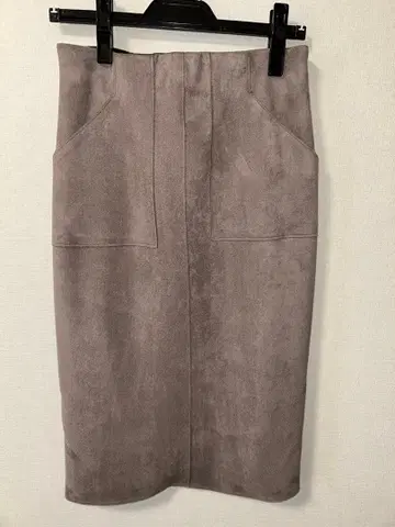 노리즈 페이크 스웨이드 워셔블 스커트