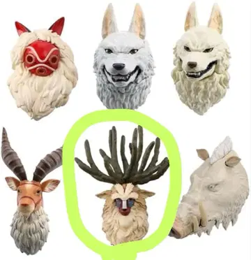 지브리 모노노케들의 페이스 마그넷 모노노케 히메 전 6종 [시시가미]