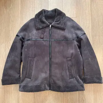 다크 그레이 스웨이드풍 자켓