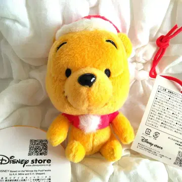 디즈니 스토어 푸우 마스코트 봉제 인형 산타 크리스마스