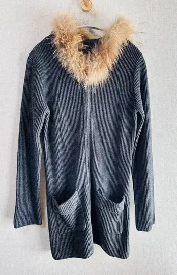 디노스 rule 퍼 더블 지퍼 가디건