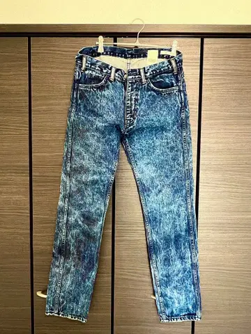 YSTRDY'S TMRRW 케미컬 워시 패턴 데님