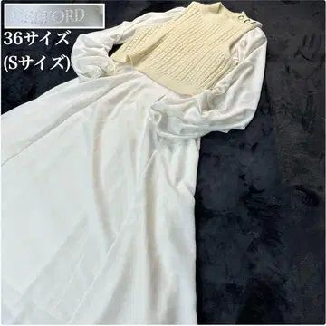 셀포드 니트 레이어드 원피스 셋업 사이즈 36(S 사이즈)