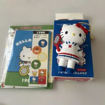 헬로키티전 한정판 마스코트 참 & 레트로 미니 레터 세트 초레어 상품