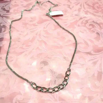 실버 체인 목걸이 조정 가능, 새상품