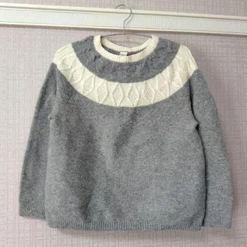 노리즈 니트 그레이 울