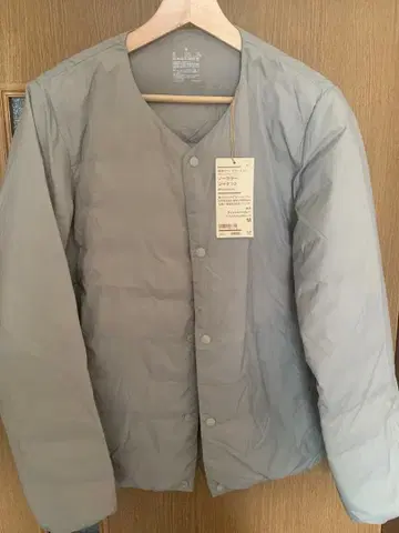 무인양품 노카라 자켓 경량 다운 M