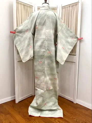 꽃 그림 무늬 이중 기모노